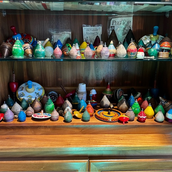 Other - COMING SOON Buyer’s Choice Lot of Wooden & Tin Vintage Antique Toy Tops